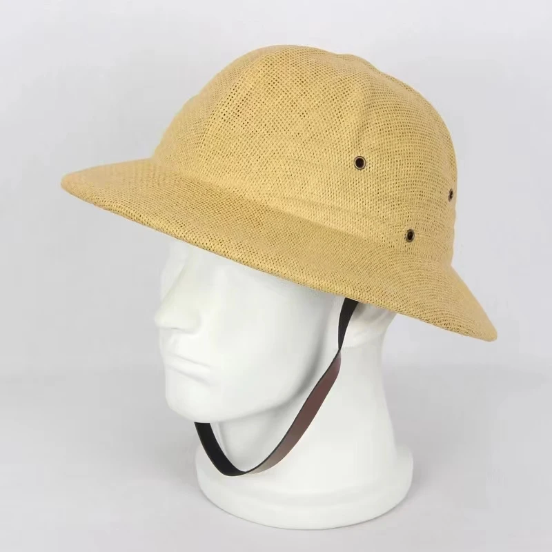 100% Straw Helmet Pith Sun Hat - đánh giá và giá Bucket Hat Straw