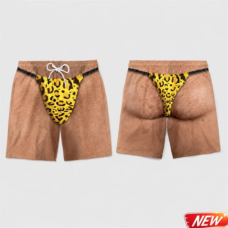 Funny Men 3D Print Leopard Pri - đánh giá và giá Trunks Board Surf