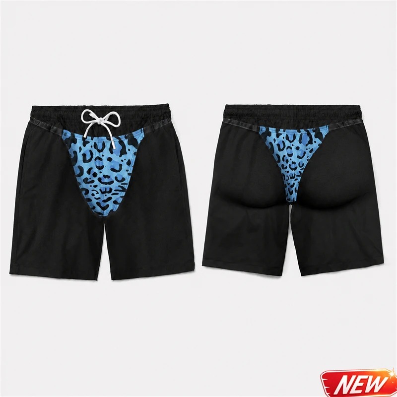 Funny Men 3D Print Leopard Pri - đánh giá và giá Trunks Board Surf
