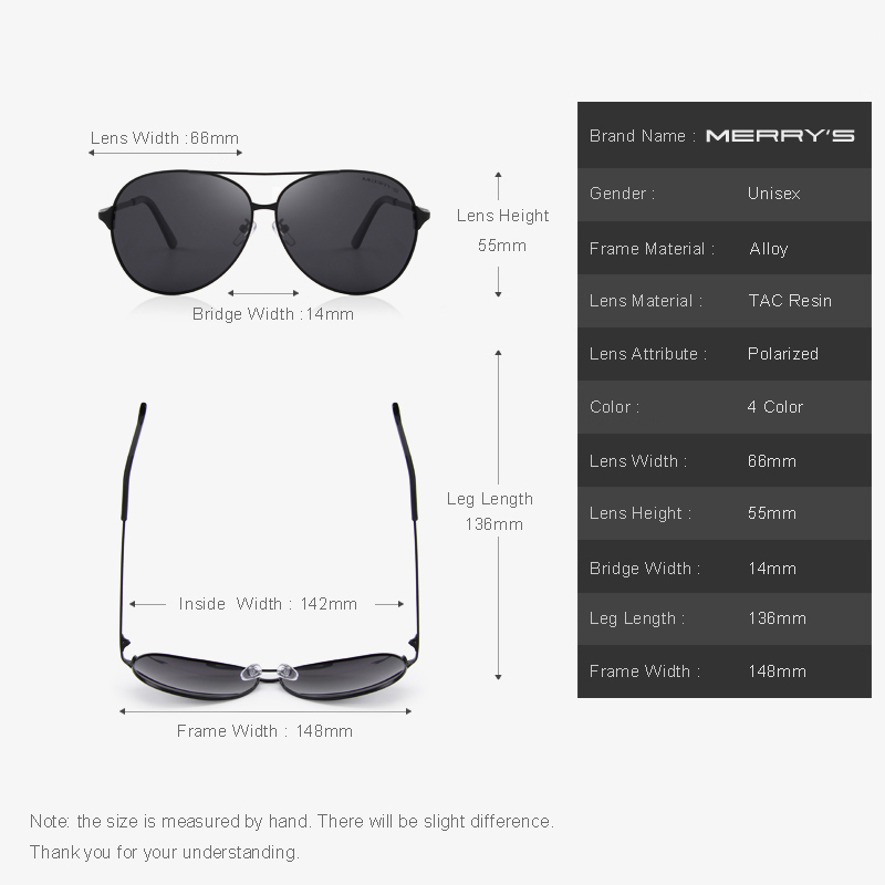 Merrys Thiết Kế Nam/Nữ Cổ Điển - đánh giá và giá Sunglasses Aviator Polarized