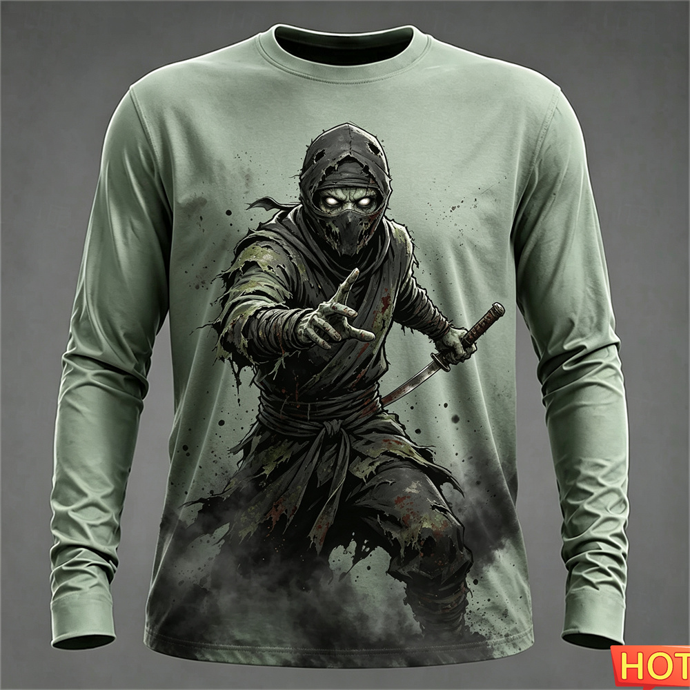 Autumn winter Men's Long sleev - đánh giá và giá Tee Graphic Print